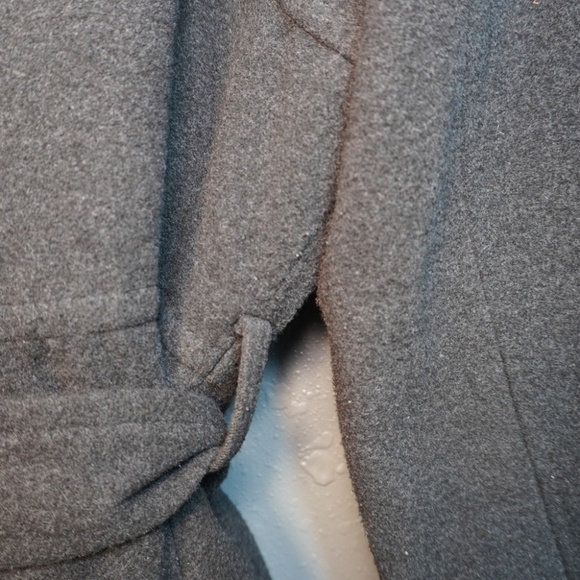 Ashley By 26 International Juniors Dark Grey Button Down Winter Coat Size Large - Picture 5 of 7